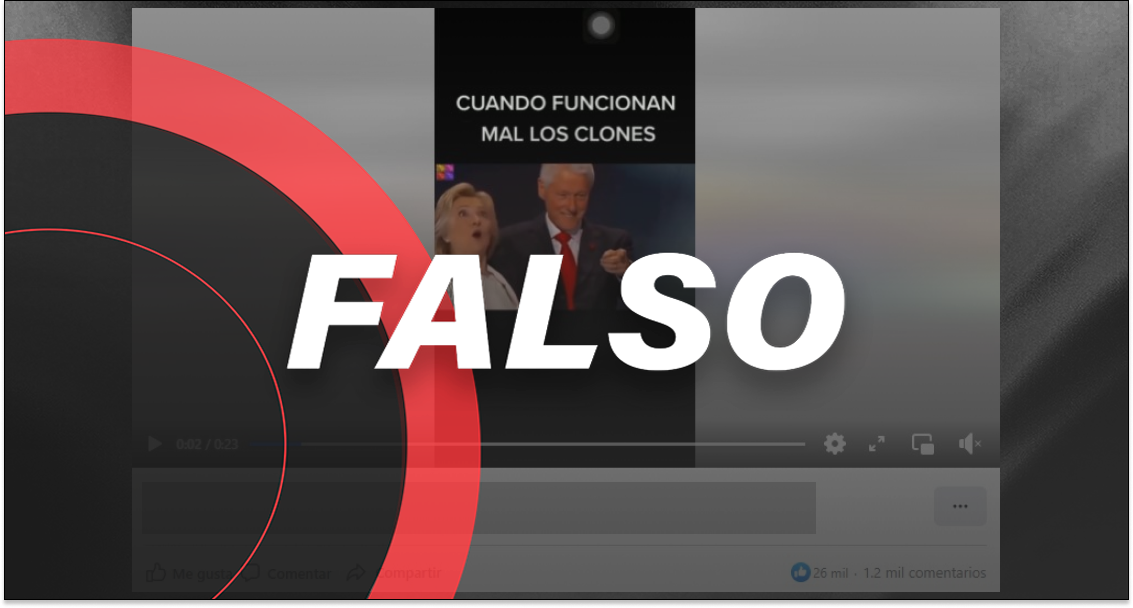 Estos videos no prueban que Hillary Clinton tiene clon, se sacaron de contexto