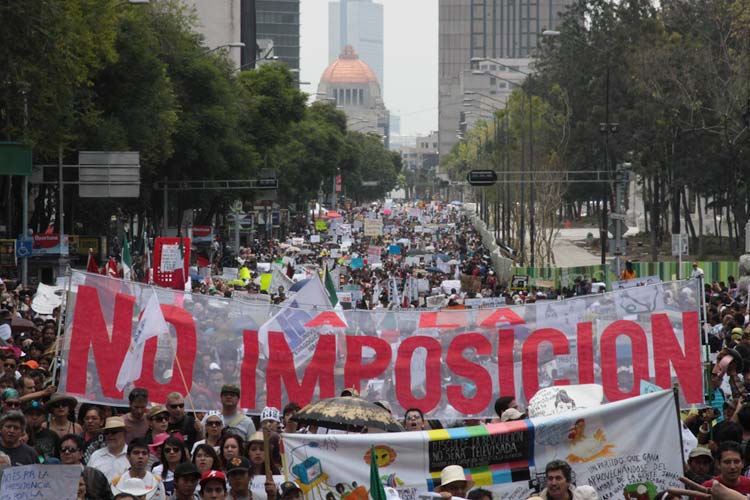Tras la nueva marcha contra la “imposición” de Peña Nieto, ¿qué sigue?