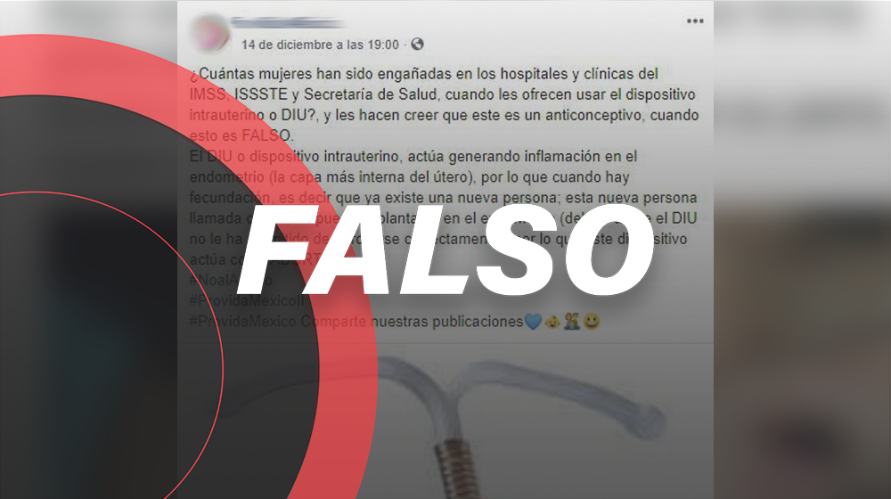 ¡Para nada! El *DIU no es un dispositivo abortivo* sino un eficaz método anticonceptivo