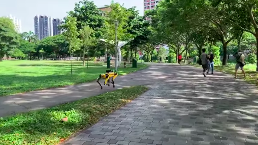 No es Black Mirror: Los *perros robóticos de Boston Dynamics* patrullan Singapur