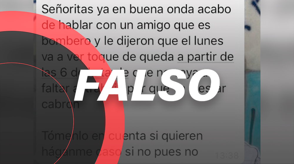 Es falso que en México habrá toque de queda por COVID-19