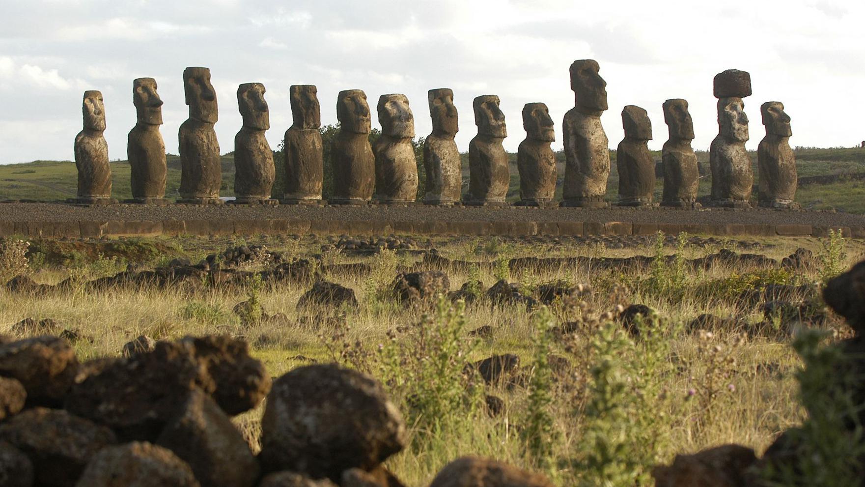 “Algún día volverán al océano”: la lenta destrucción de los moái en la Isla de Pascua