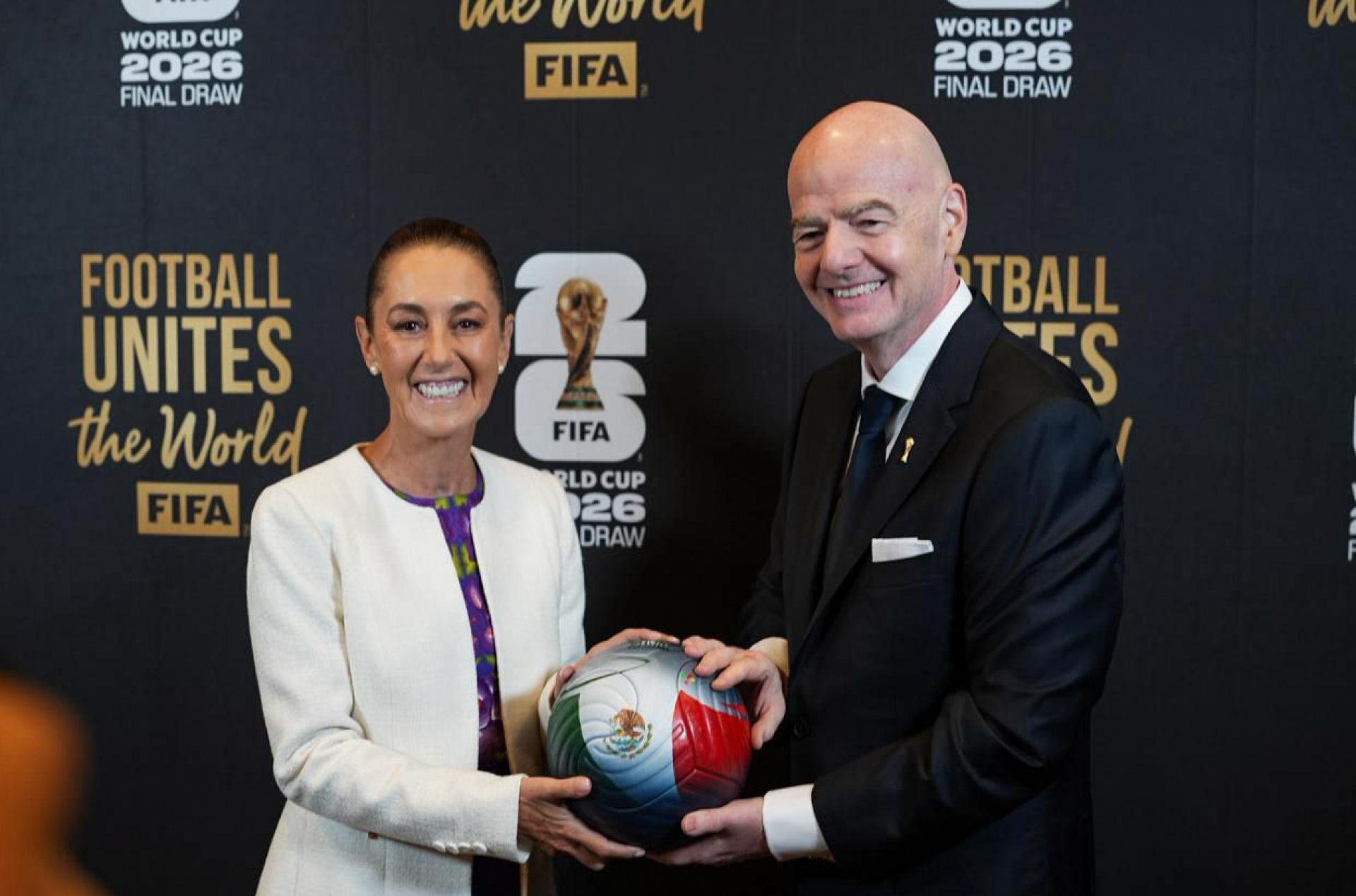 "Es seguro que vengan a nuestro país", expresa Sheinbaum, Infantino confirma asistencia al Azteca