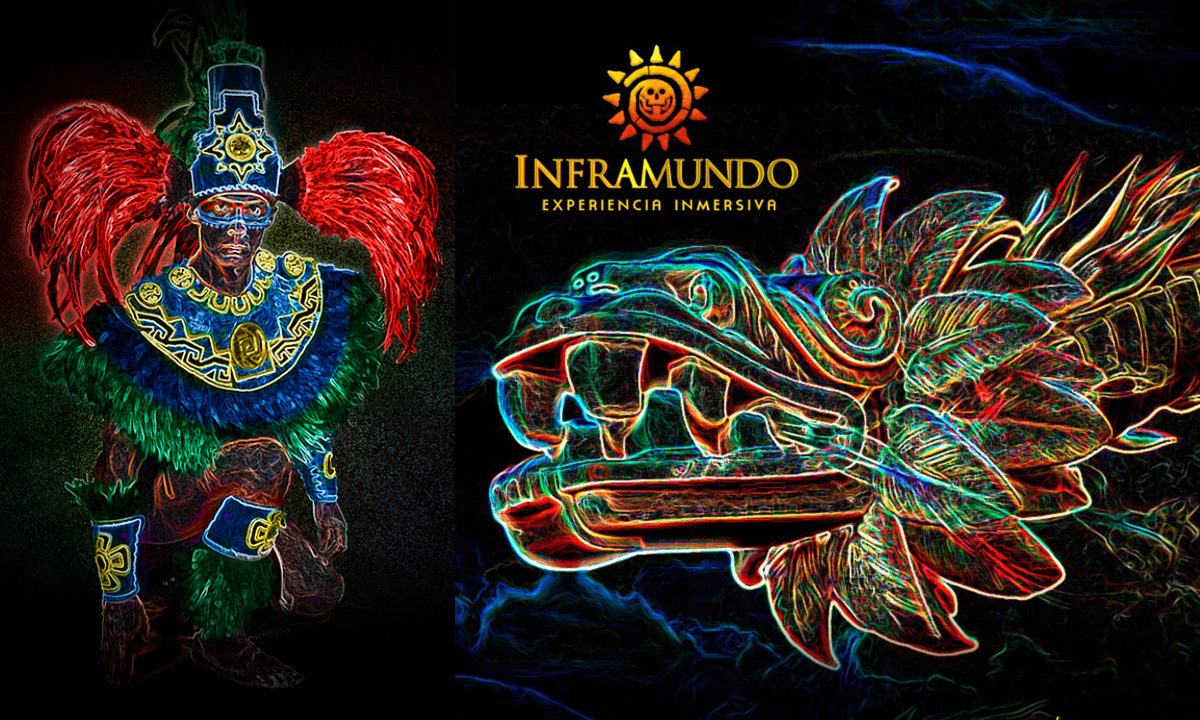 Recorre el *Mictlán con video mapping y realidad aumentada* en la expo Inframundo