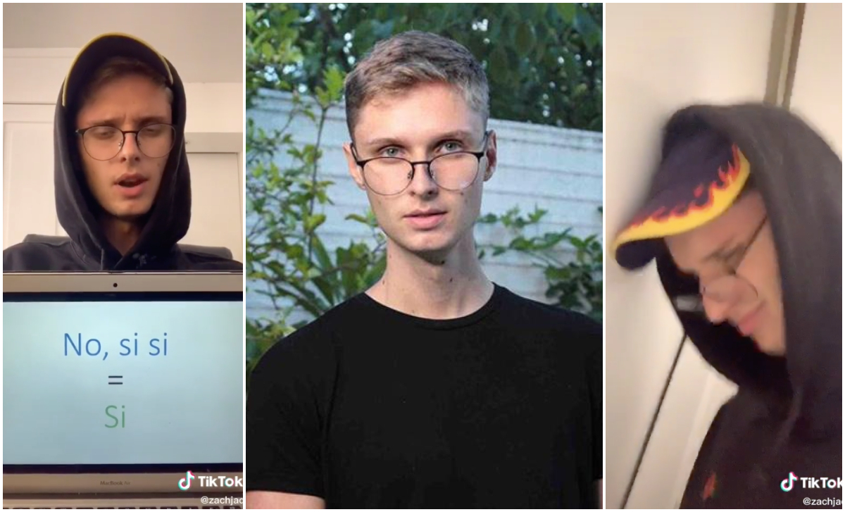 La cuenta de *TikTok de Zach es para reír y aprender español* (aunque ya lo hables)
