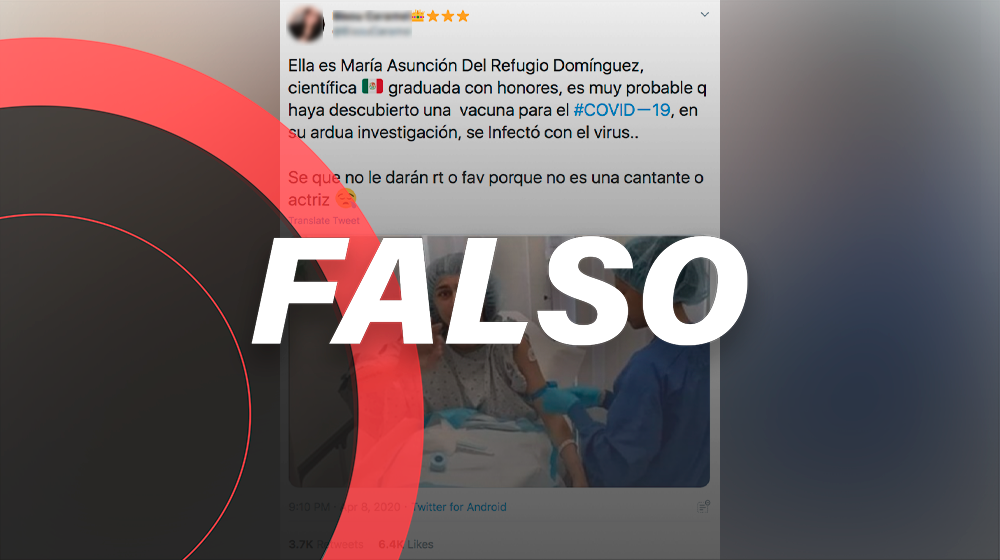 Falso que esta imagen muestra a una científica que trabaja en la *vacuna del Covid-19*