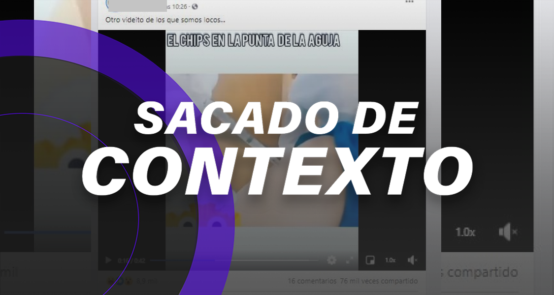Este video no demuestra que las vacunas contra COVID implantan chips