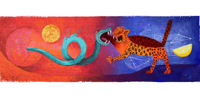 Brillan los colores de Tamayo en el doodle de Google