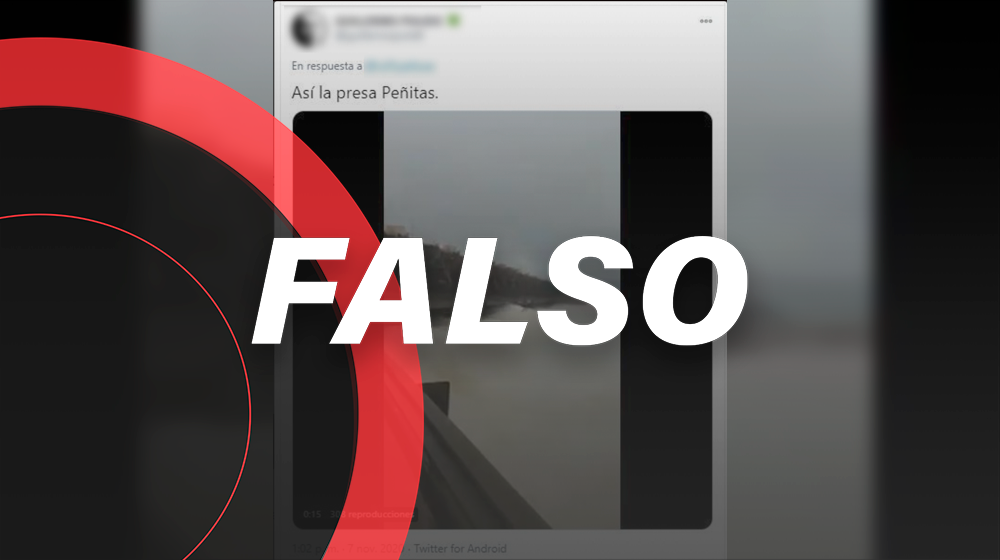 Este video no muestra el colapso de la presa Peñitas en Tabasco