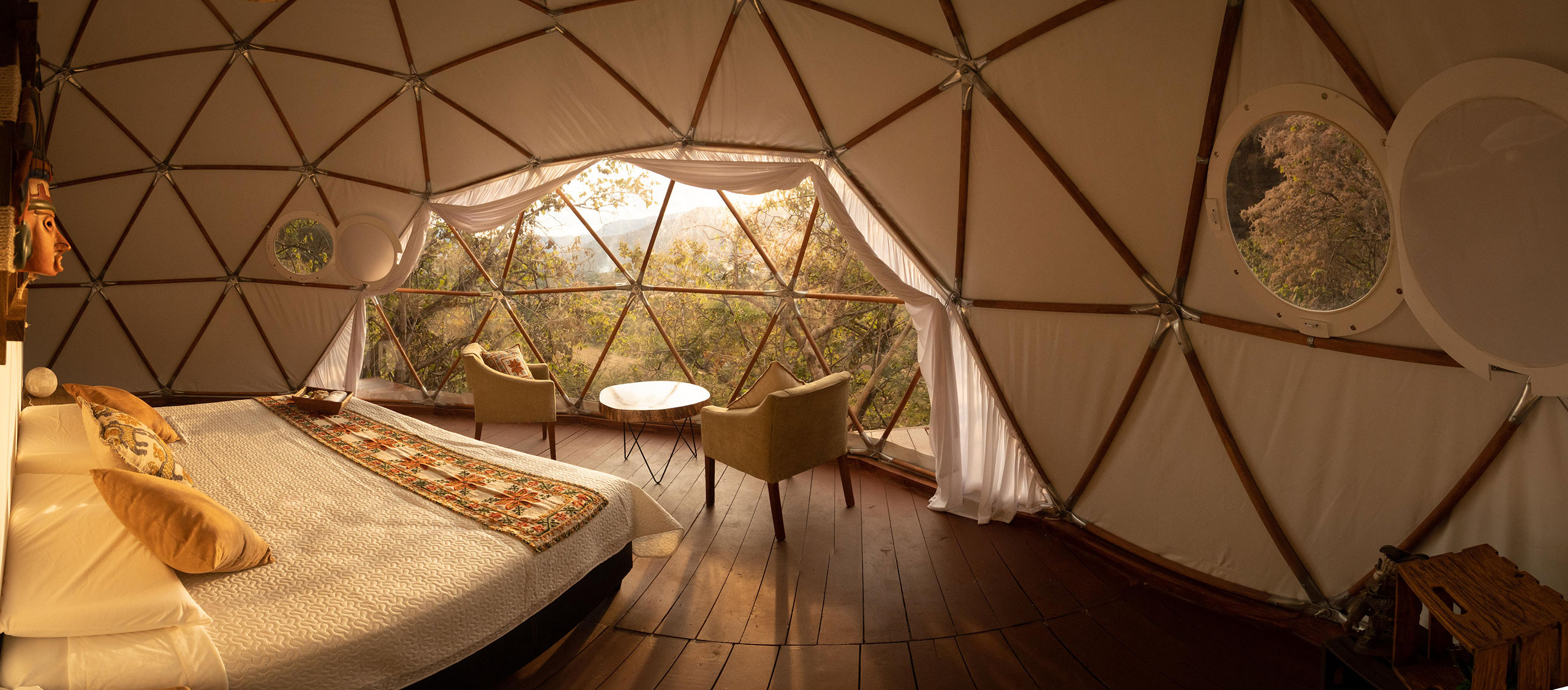 Estar en la naturaleza, pero con comodidad: *Lugares para hacer glamping* en México