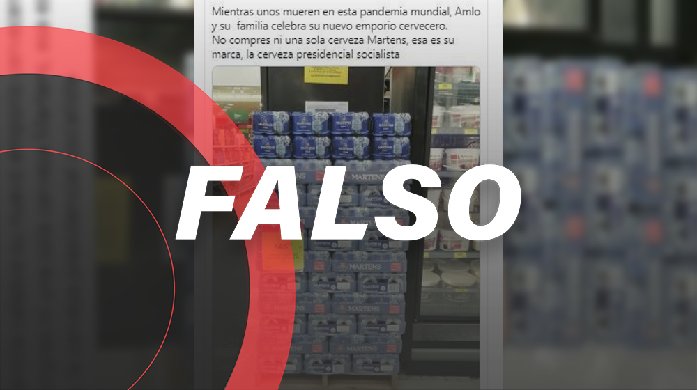 No, la Cerveza Martens no es una marca del presidente López Obrador