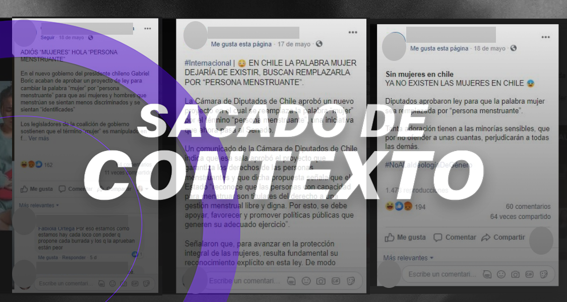No hay una ley en Chile para eliminar la palabra “mujer”