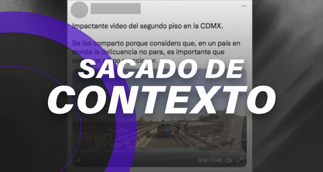 Video de intento de asalto en segundo piso no es de CDMX, se grabó en Chile