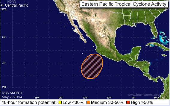 Alerta para Michoacán, Colima y Guerrero ante inusual adelanto de temporada de huracanes