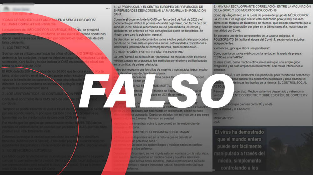 Estas 8 afirmaciones de 'médicos por la verdad' no tienen sustento científico
