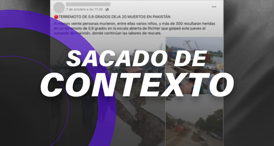 Fotos de daños por sismo en Pakistán que circulan en redes son en realidad...