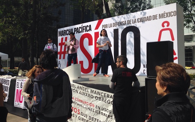 Protestan en contra del Corredor Cultural Chapultepec