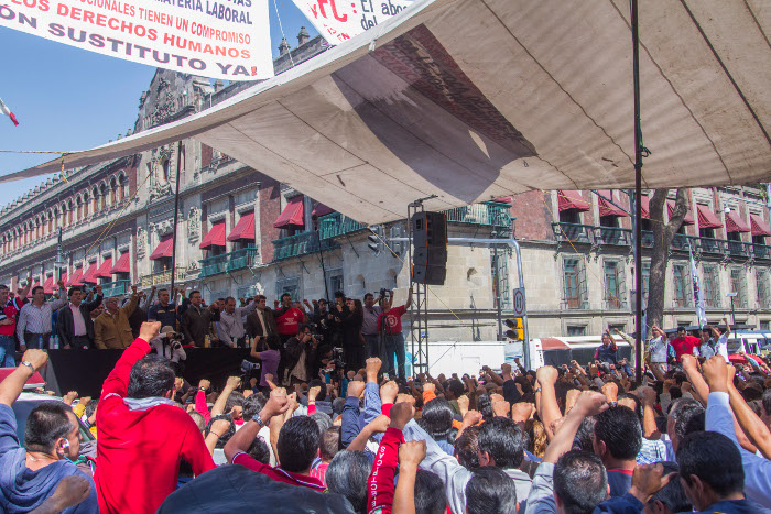 Marchan diversas organizaciones del país contra tarifas de luz elevadas