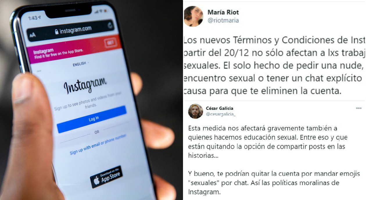 *¿Las nuevas políticas de Instagram afectan a trabajadores sexuales?* Esto sabemos