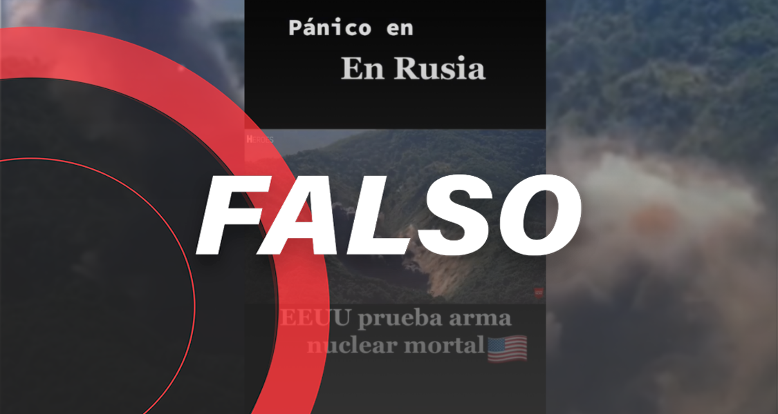 Este video no muestra un ataque nuclear de EU a Rusia