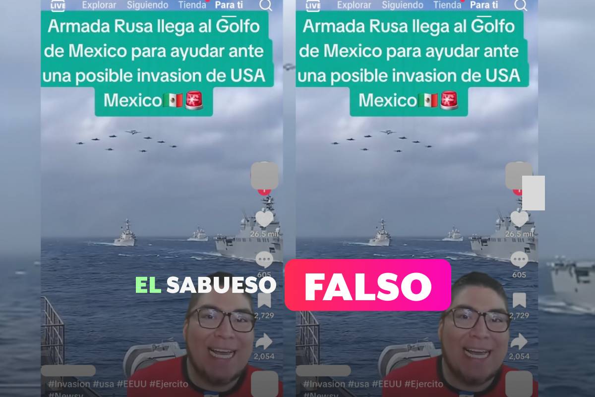 Es falso que estos clips muestran a fuerzas armadas de Rusia en México por presunta invasión 