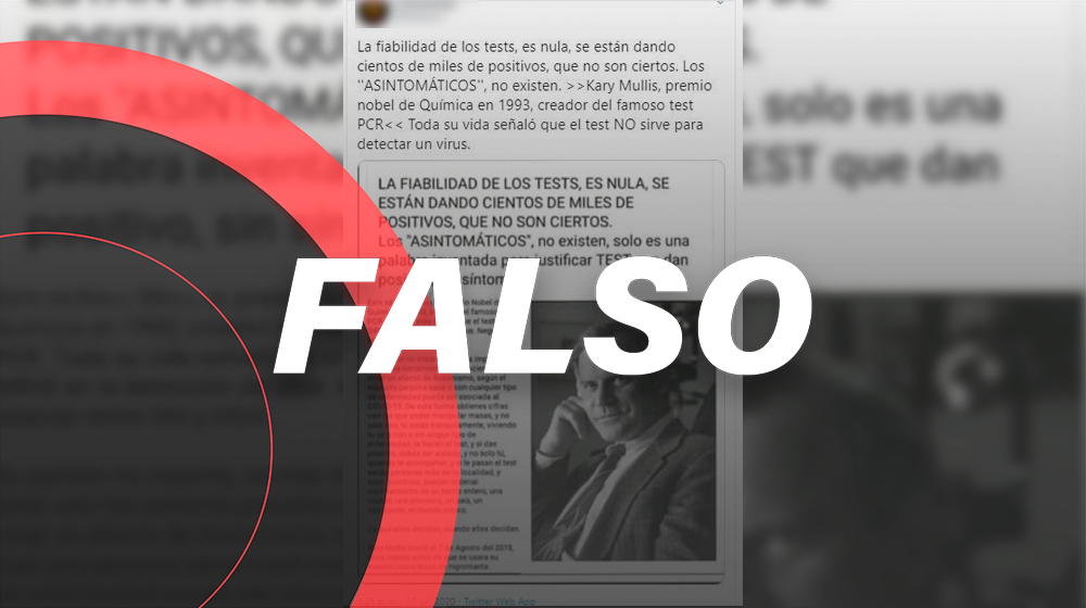 El creador de prueba PCR no dijo que su invento no servía para detectar virus