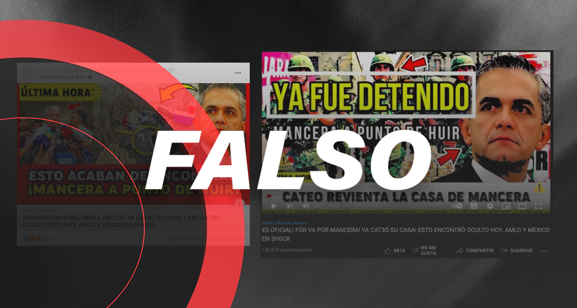 Falso, el senador Miguel Ángel Mancera no ha sido detenido por la FGR