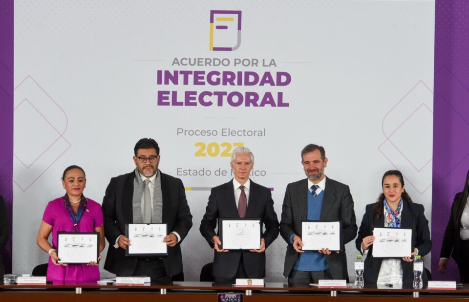 Partidos y gobierno prometen no usar programas sociales en elección de Edomex
