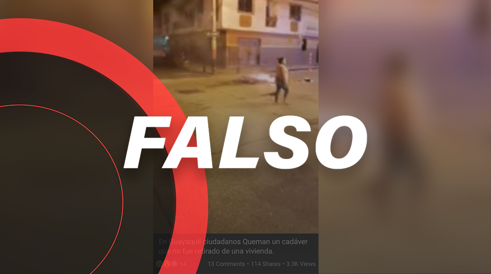 No, esta tampoco es la quema de un muerto por Covid-19 en Guayaquil