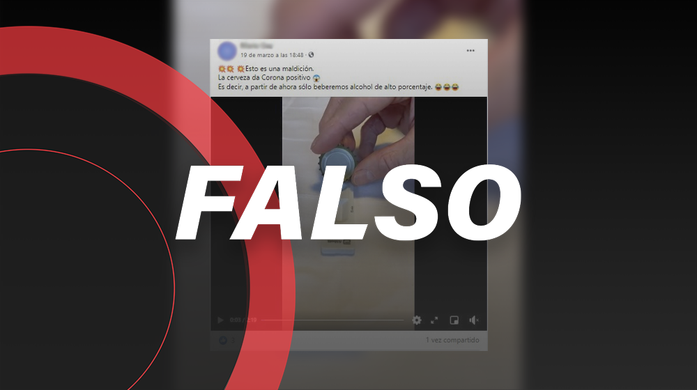 La cerveza no es positiva a Covid-19. La prueba no funciona en bebidas