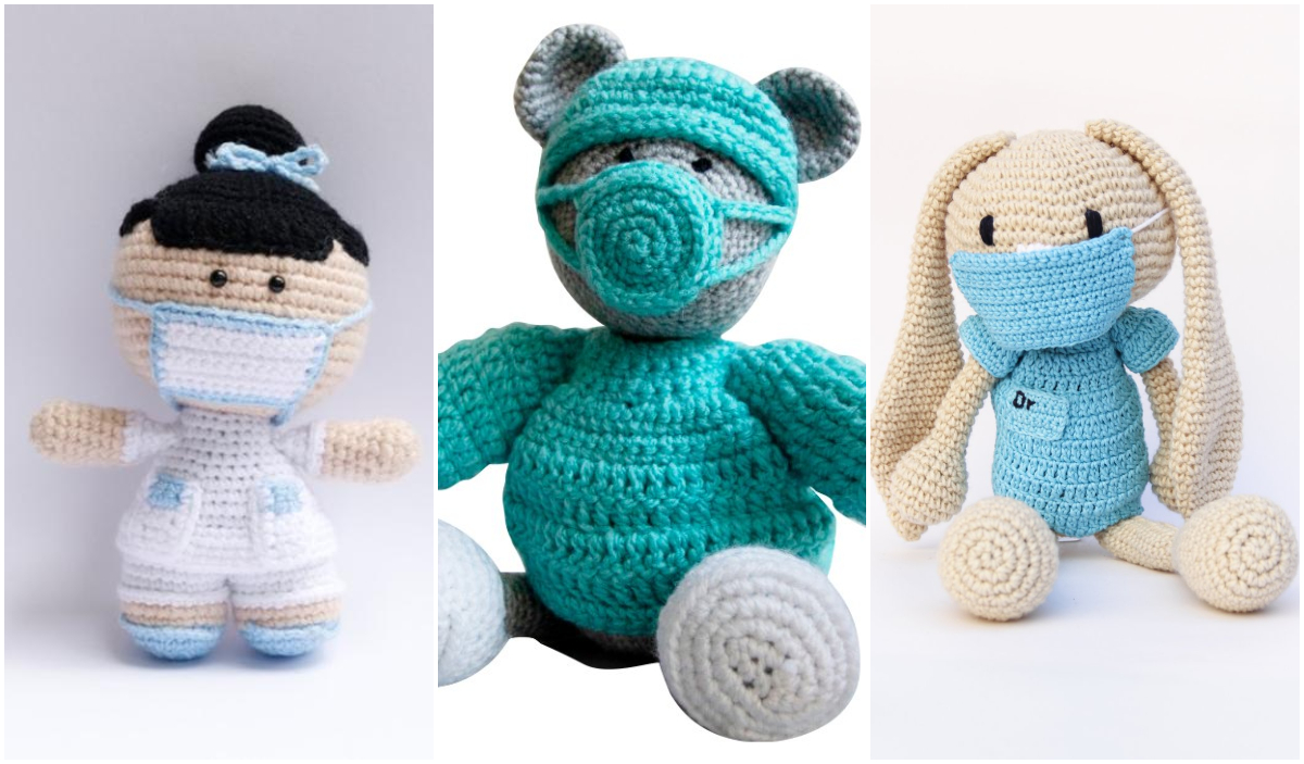 Un acto de amor: *mujeres en prisión tejen peluches para ayudar a personal médico*