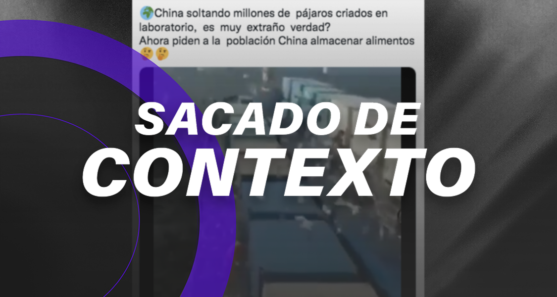 Este video no muestra 'aves de laboratorio' liberadas en China,...