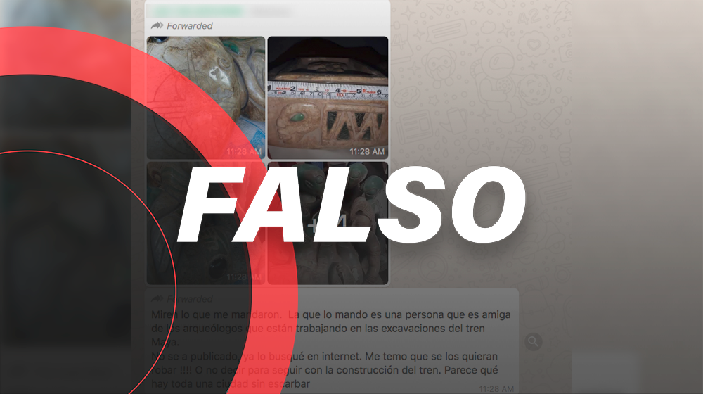 Estas imágenes no son de hallazgos arqueológicos en construcción del Tren...