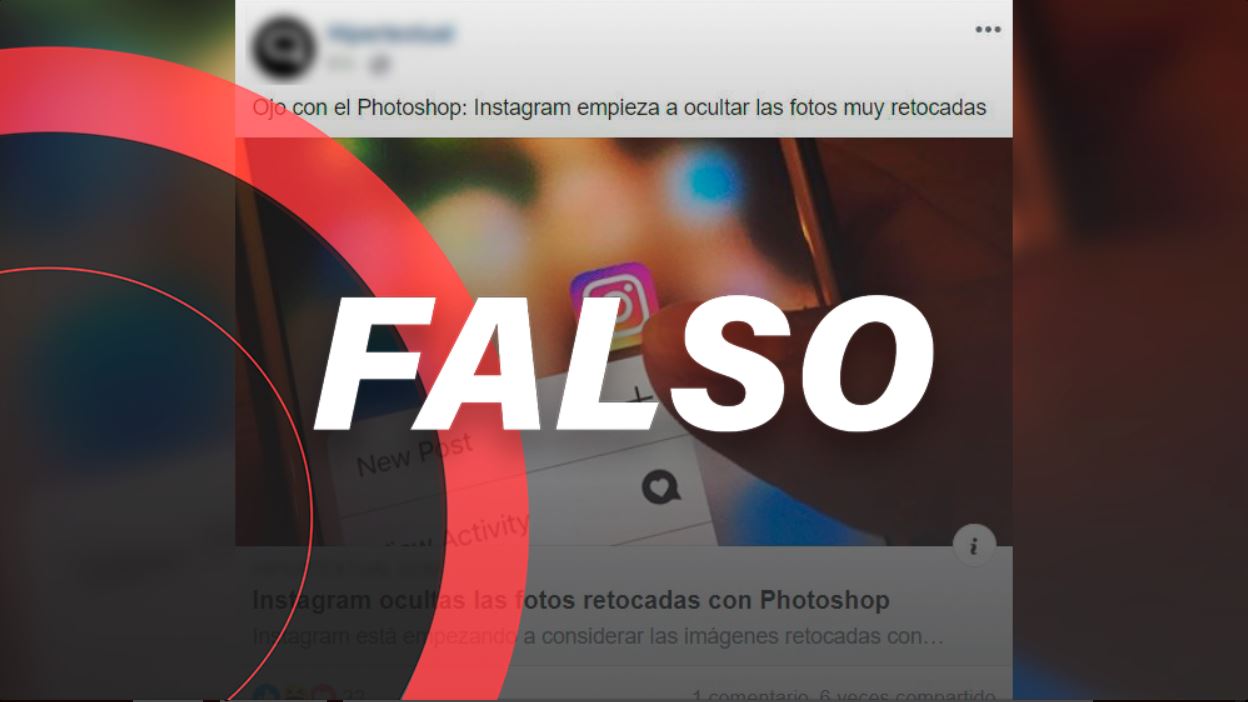 No, *Instagram* no oculta las fotos retocadas o manipuladas con Photoshop