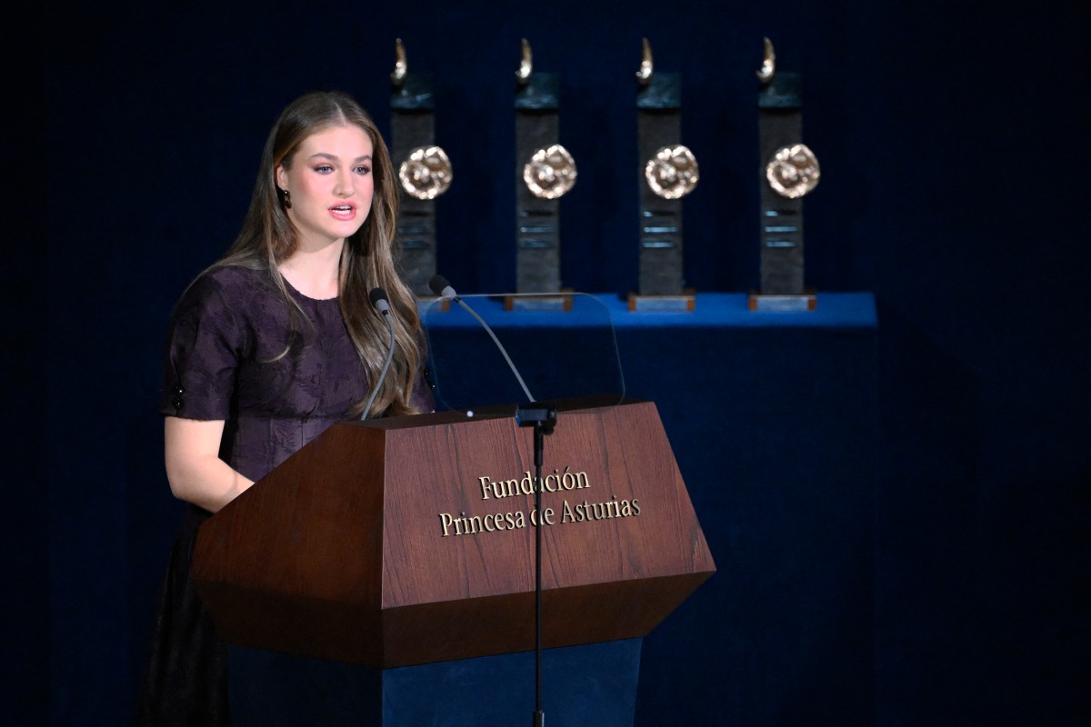 El guiño viral de la Princesa Leonor a la Infanta Sofía en los Premios