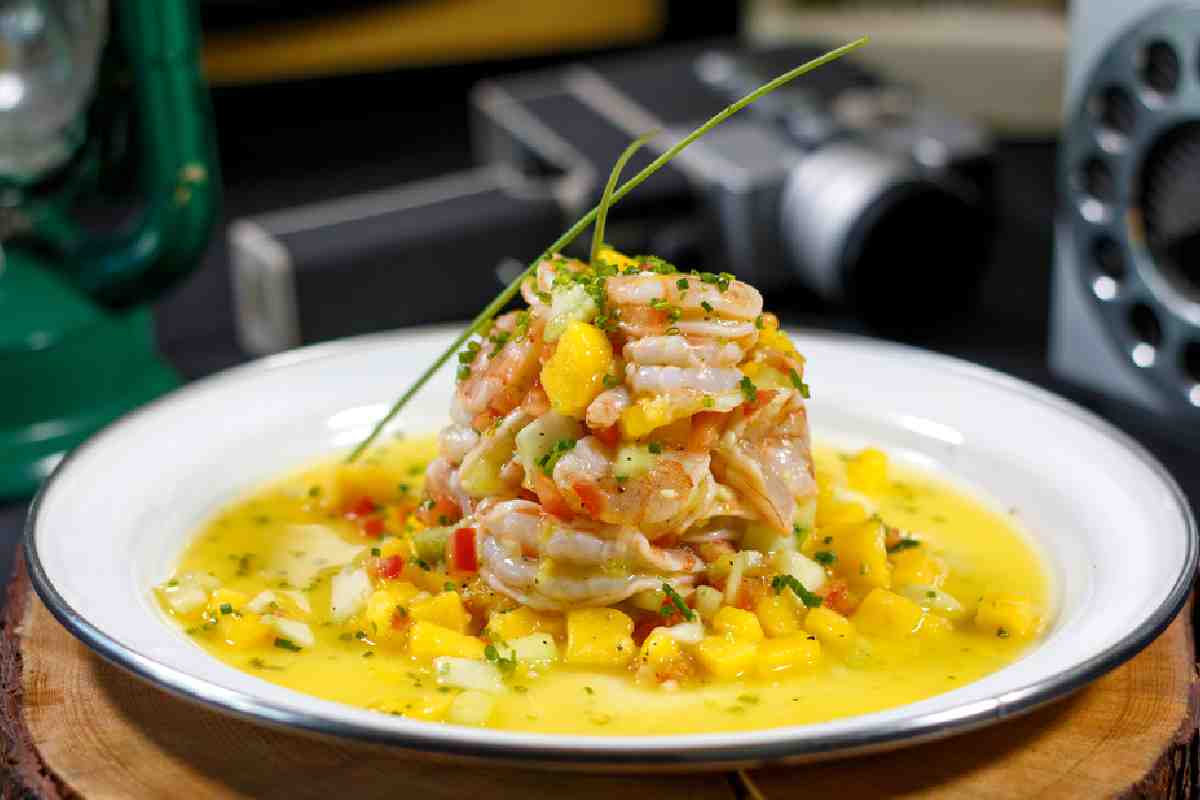 Receta de aguachile de camarón con mango y habanero