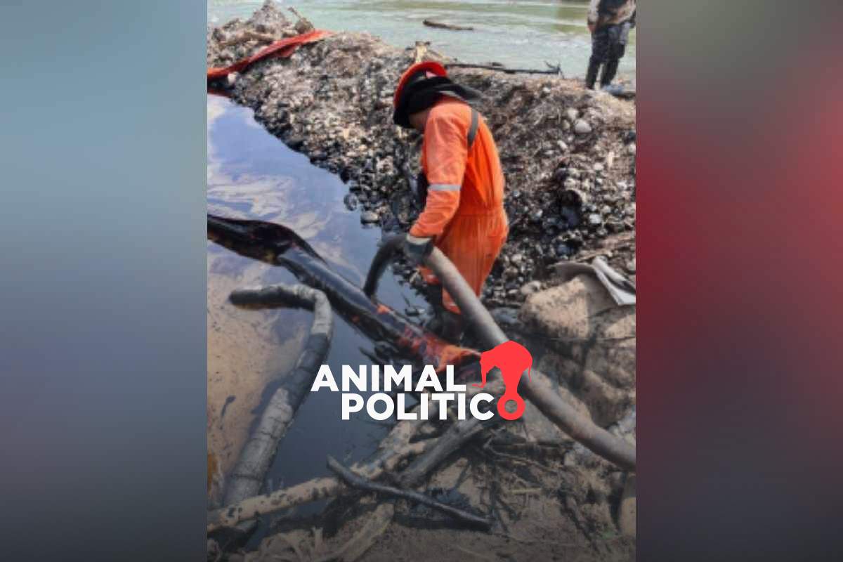 Así se ve el río Pantepec en Veracruz tras derrame de hidrocarburo; Pemex repara ducto