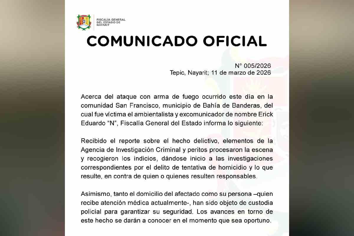 Atacan a balazos en Nayarit al periodista y ambientalista Erick Eduardo Saracho