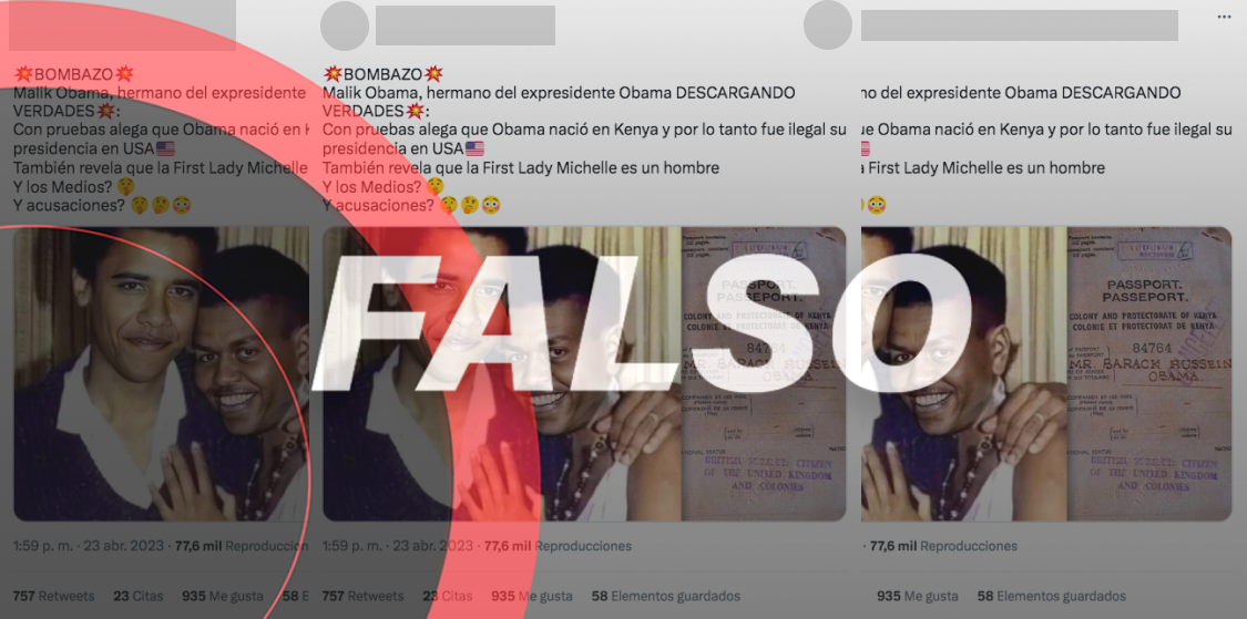 Con imagen editada difunden desinformación sobre la familia Obama