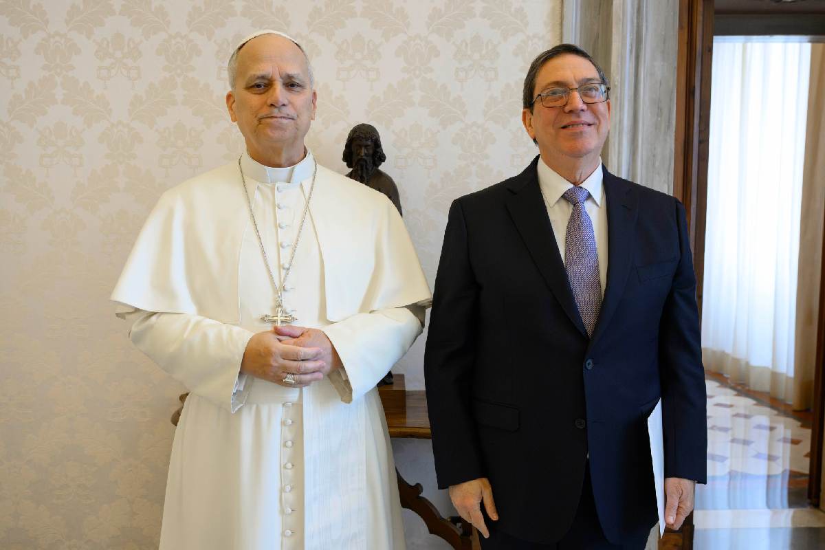 Bruno Rodríguez canciller cuba reunión papa león
