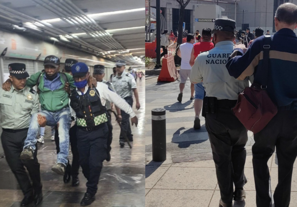 La GN usa a personas con discapacidad para “limpiar” su imagen en el Metro