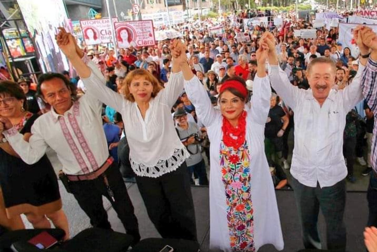 Con mitin en Chapultepec, la alcaldesa de Iztapalapa anuncia que competirá por el gobierno de CDMX