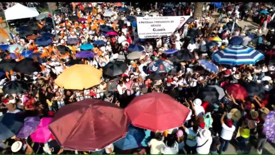 Movilizan a miles para despedida de Claudia Sheinbaum