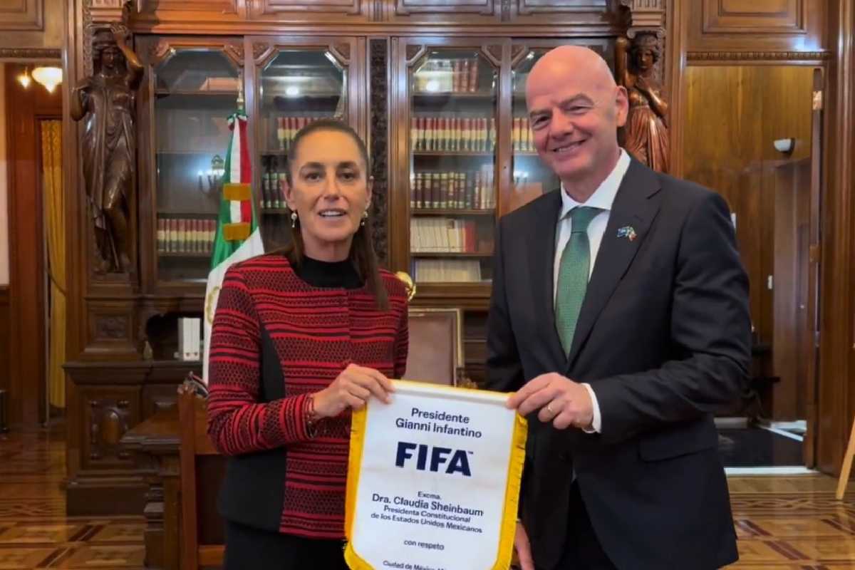 Sheinbaum y el presidente de la FIFA afinan detalles para la inauguración del Mundial