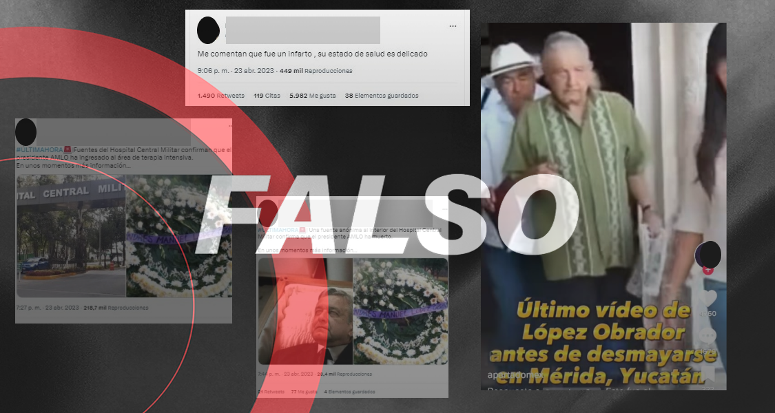 Circula desinformación sobre la salud de AMLO