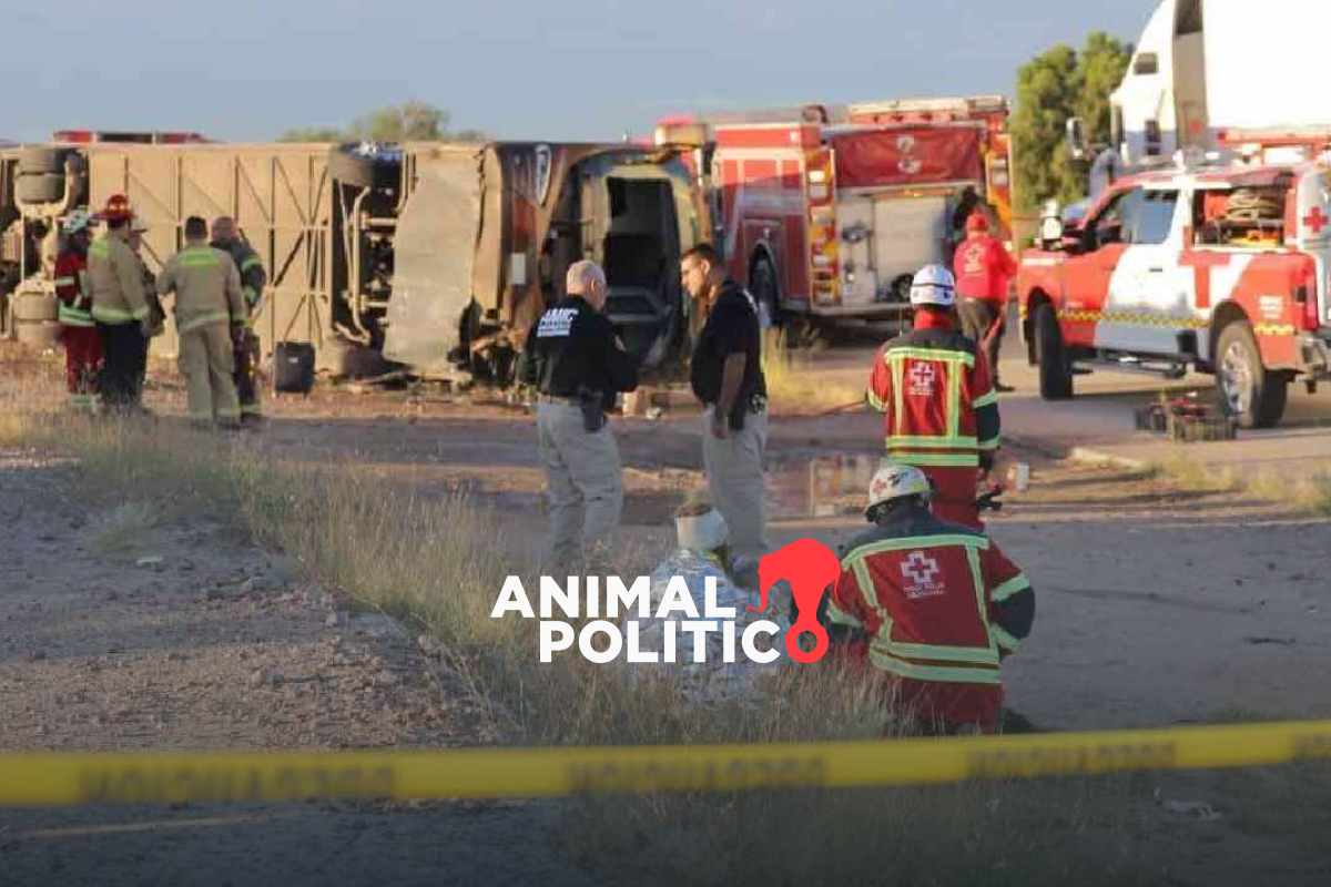 Detienen al chofer del autobús que volcó en Sonora y dejó siete muertos; su compañero está prófugo