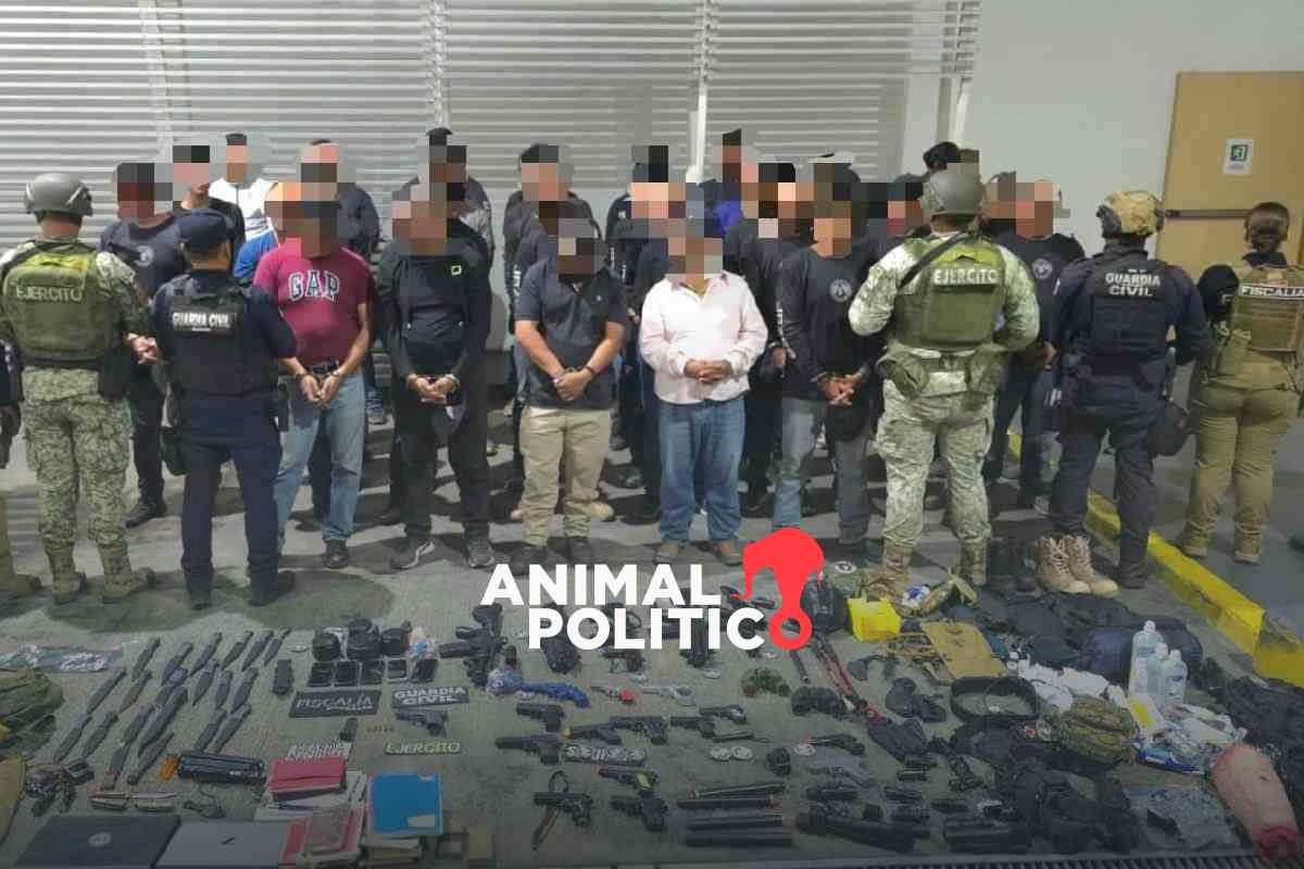 Detienen a 38 presuntos “guardias” de La Luz del Mundo en un campamento en Vista Hermosa, Michoacán