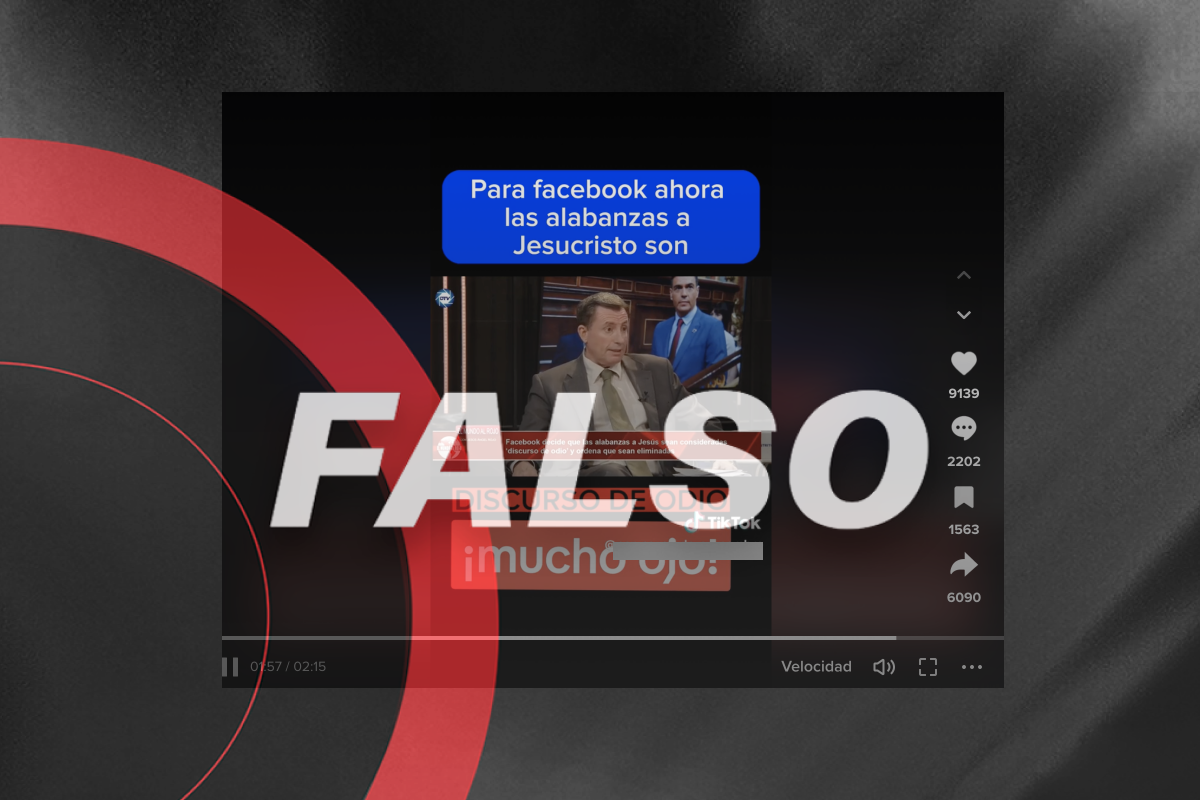 Facebook no quiere eliminar el cristianismo ni quitó publicación de religioso, es desinformación