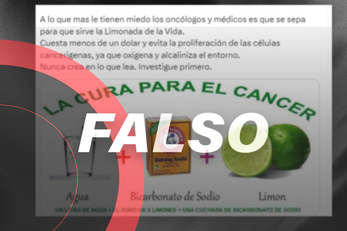 ¿Limonada de la vida ? Falso, agua de limón con bicarbonato no cura el cáncer