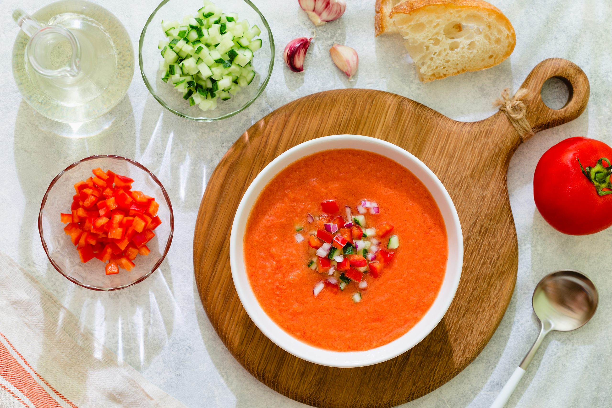 Gazpacho: una receta de sopa fría para quitarte el calor